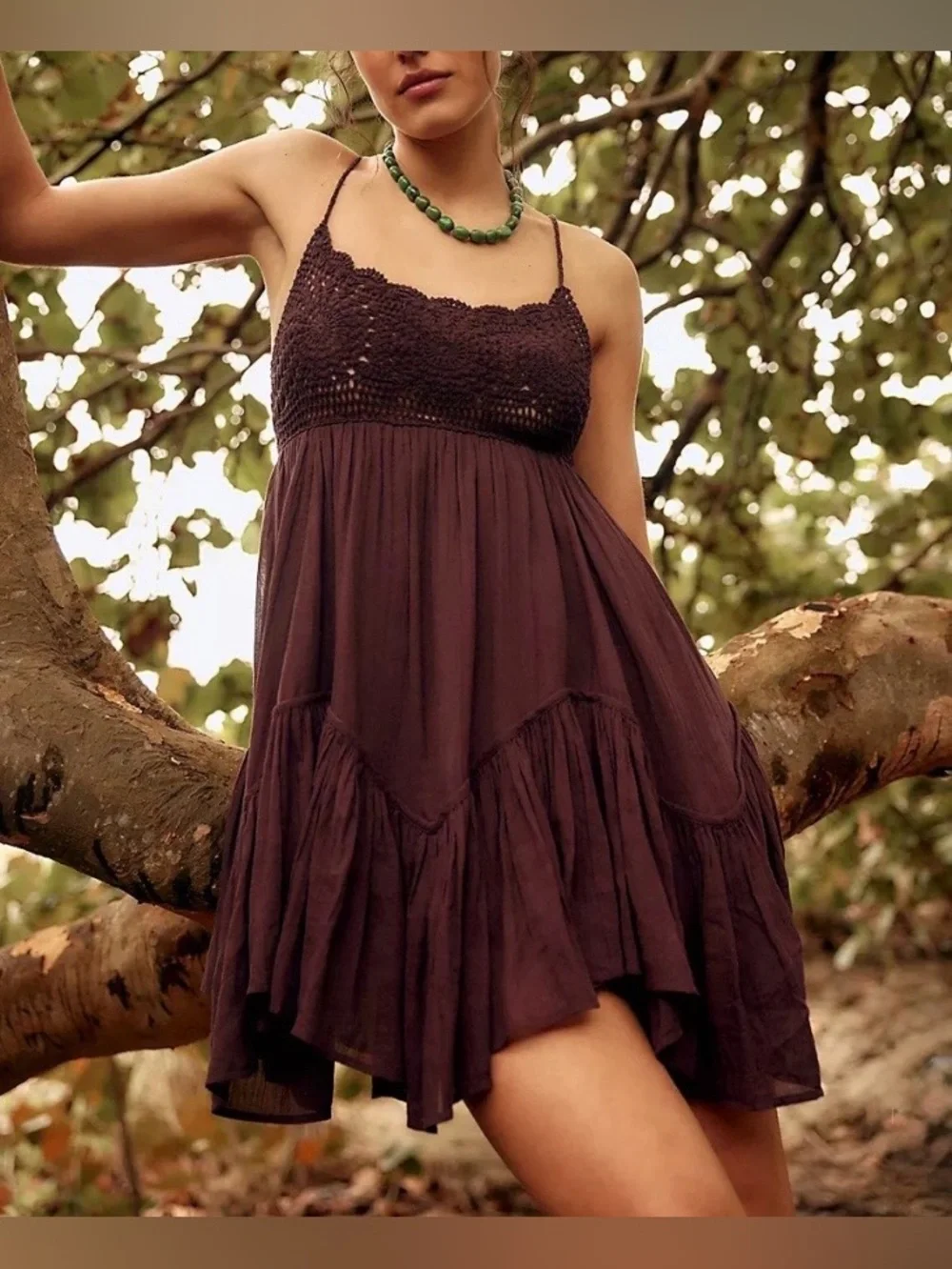 🩷Firm Price🩷Free people sandoll cotton mini dress